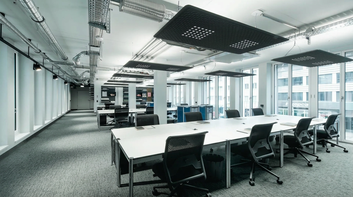 Modern workspace designed by Inside Walls